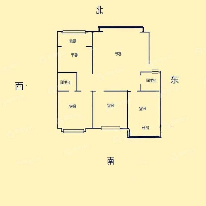 万泰阳光花园3室2厅2卫118㎡