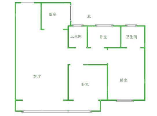 保利堂悦3室2厅2卫115㎡