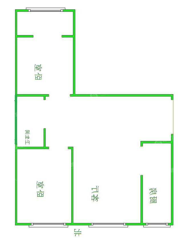 流津时代西区（5）2室2厅1卫83㎡
