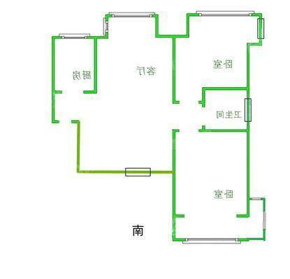 荣盛阿尔卡迪亚文承苑2室2厅1卫92㎡