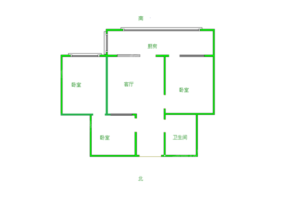 印刷厂宿舍（育红路）2室2厅1卫70㎡