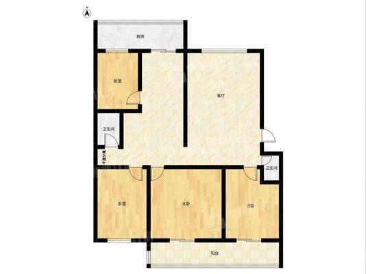 司法局宿舍4室2厅2卫164㎡