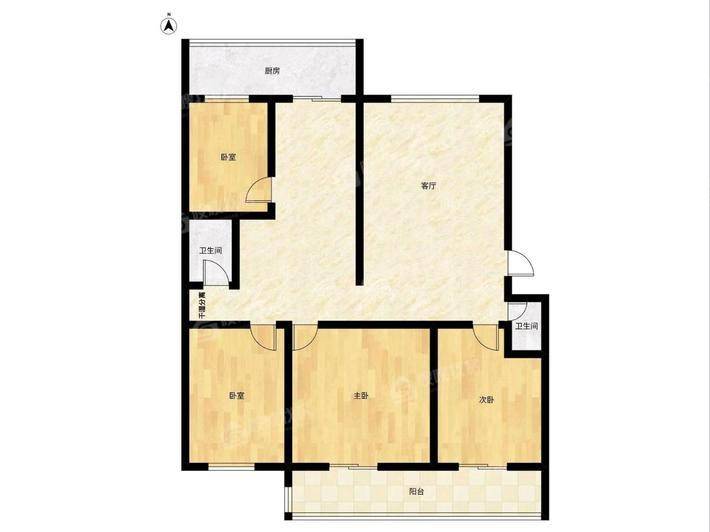 司法局宿舍4室2厅2卫164㎡