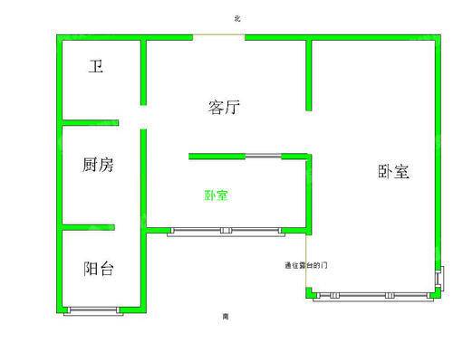 朝阳门2室1厅1卫70㎡