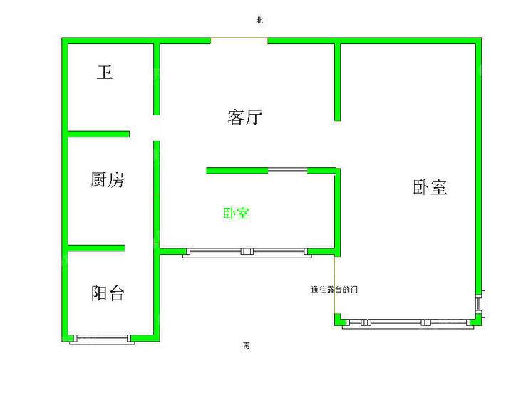 朝阳门2室1厅1卫70㎡