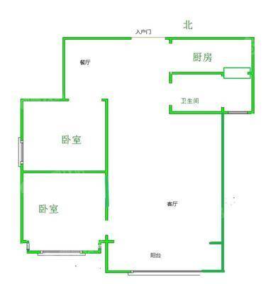 禧福荷堂A区2室1厅1卫86㎡