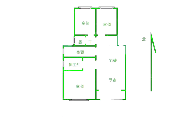 荣盛君兰苑3室2厅2卫103㎡