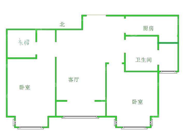 嘉禾一方二期2室2厅2卫103㎡