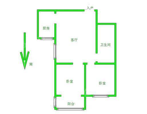 御宇国际一期（秀瑞苑）2室1厅1卫94㎡