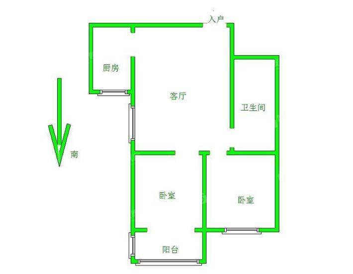 御宇国际一期（秀瑞苑）2室1厅1卫94㎡