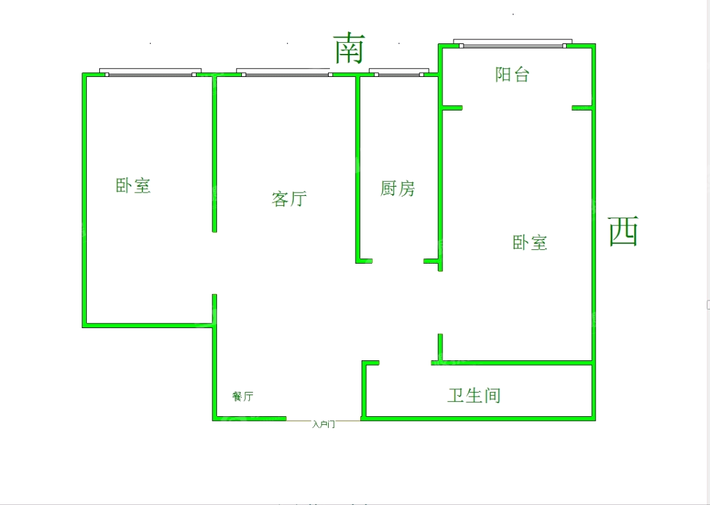 一世界回迁1-152室2厅1卫95㎡