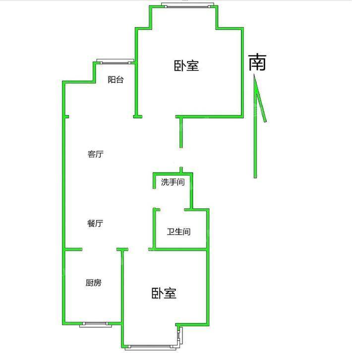 荣盛兰亭苑2室2厅1卫88㎡