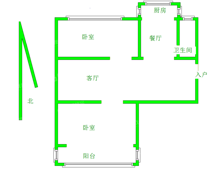 新华小区2室1厅1卫72㎡