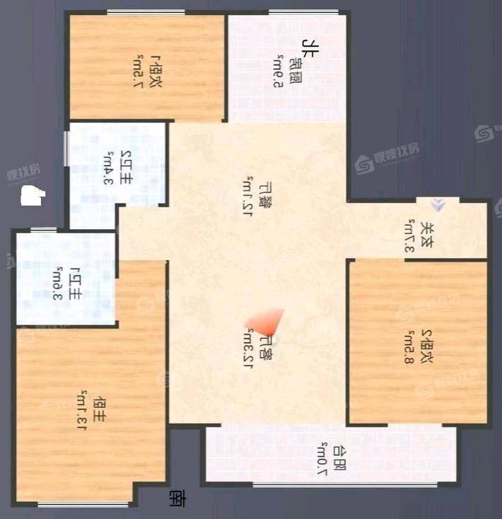 颐和尚城四区3室2厅2卫106㎡