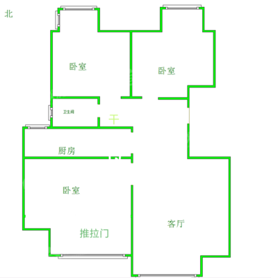荣盛兰亭苑3室2厅1卫96㎡