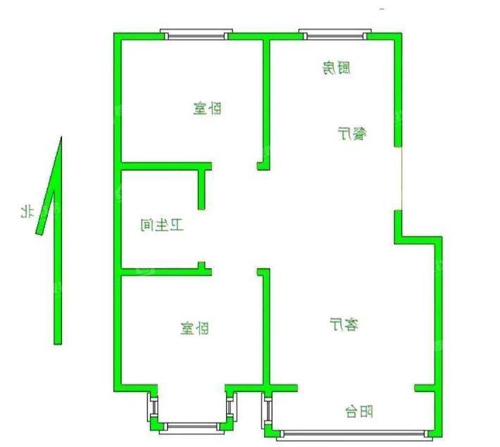 弘仁里2室2厅1卫83㎡