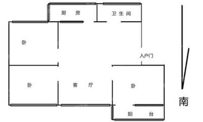 法院宿舍（水月寺）3室2厅1卫96㎡