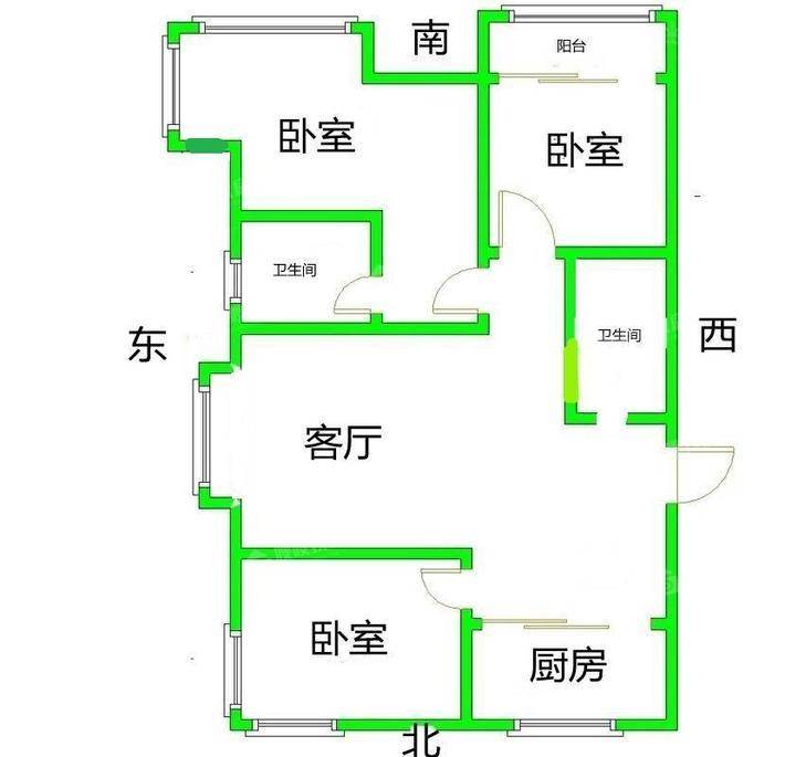 荣盛阿尔卡迪亚新儒苑3室2厅2卫130㎡
