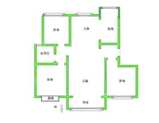 保利花园3室2厅1卫123㎡