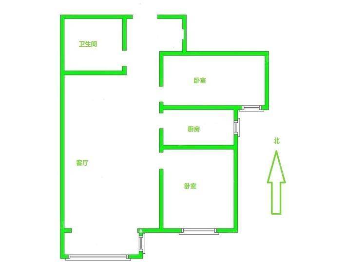 凤凰城（C区）2室2厅1卫95㎡
