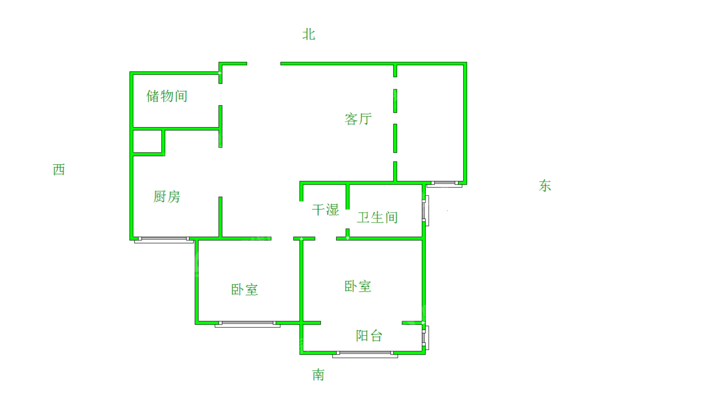 凤凰城（A区）3室1厅1卫89㎡