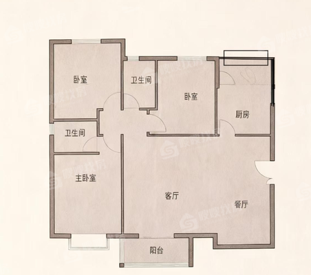 万泰丽景西区3室2厅2卫131㎡