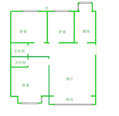 天成郡府西区3室2厅2卫122㎡