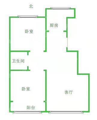 天成名著二期2室1厅1卫92㎡