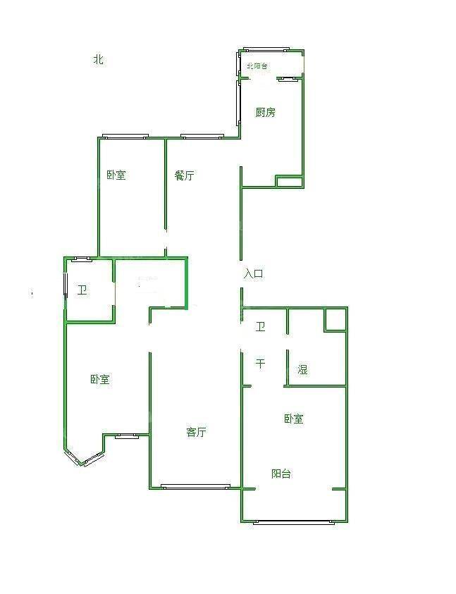 天成郡府西区3室2厅2卫139㎡