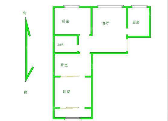 开元花园二期3室2厅1卫113㎡