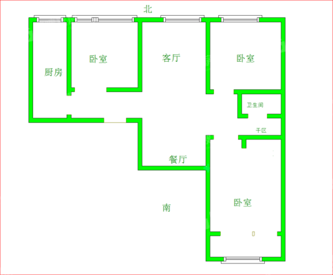 通翔园3室2厅2卫143㎡