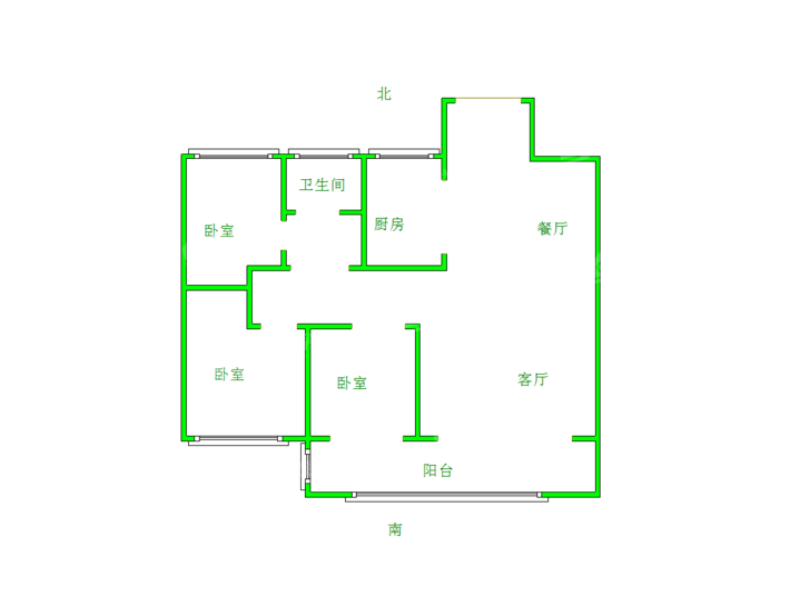 吾悦华府3室2厅2卫110㎡