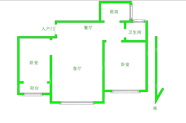 塞纳左岸2室2厅1卫95㎡