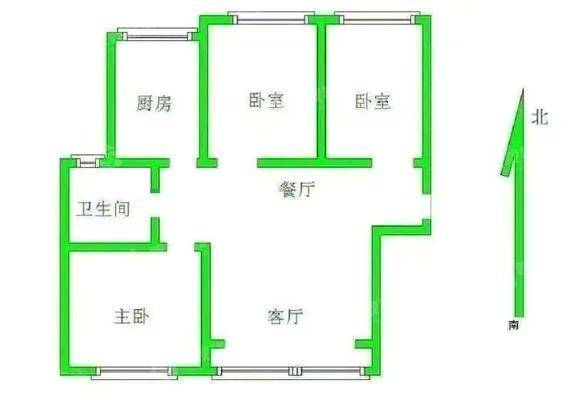 嘉禾一方一期3室2厅1卫126㎡