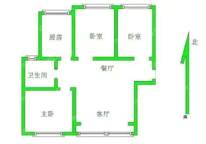 嘉禾一方一期3室2厅1卫126㎡