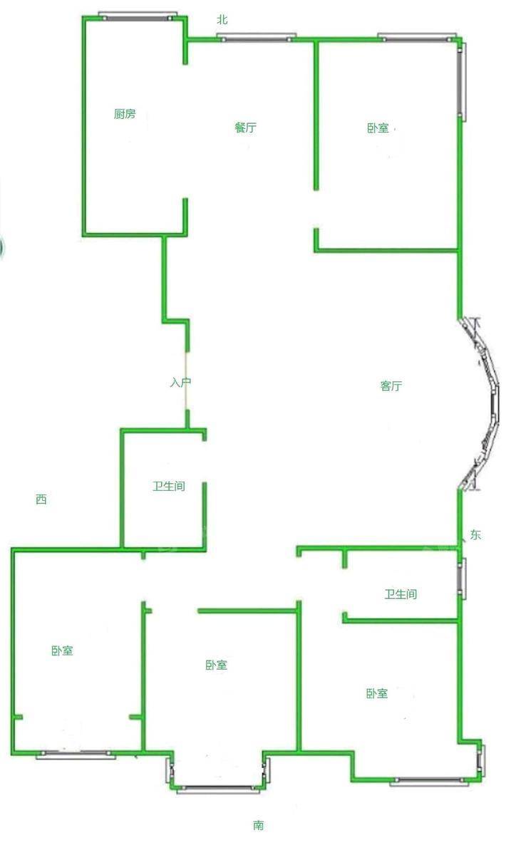 凤凰城（C区）4室2厅2卫180㎡