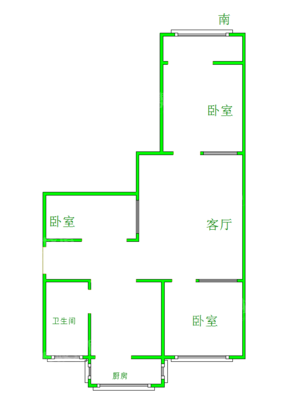 新华小区3室1厅1卫74㎡