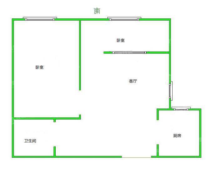 三里家园2室1厅1卫67㎡