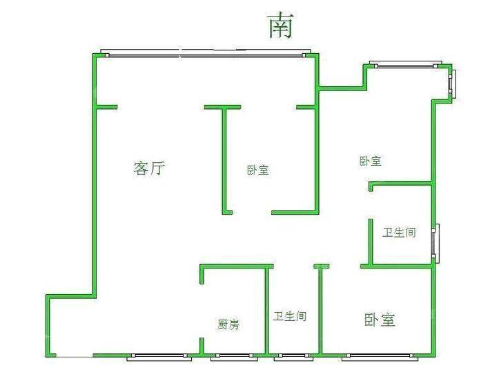 荣盛名邸3室2厅2卫125㎡