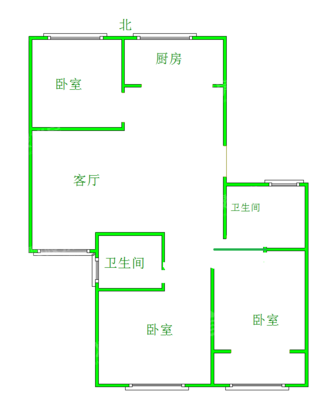 荣盛阿尔卡迪亚新儒苑3室2厅2卫89㎡