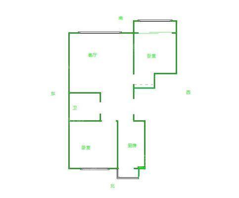 天成郡府西区2室2厅1卫93㎡