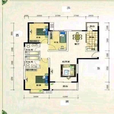 贻成御景国际3室2厅2卫138㎡