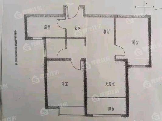 禧福荷堂C区2室2厅1卫89㎡