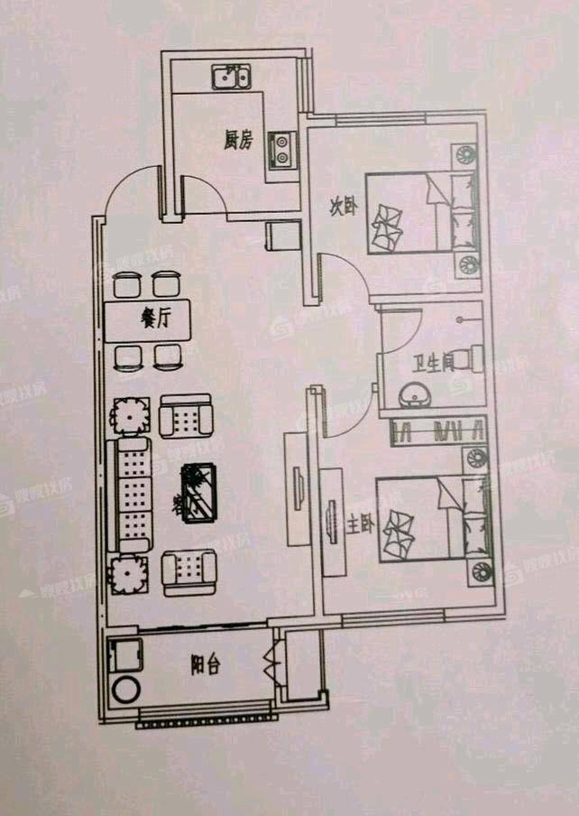 流津时代南区（9）2室1厅1卫88㎡