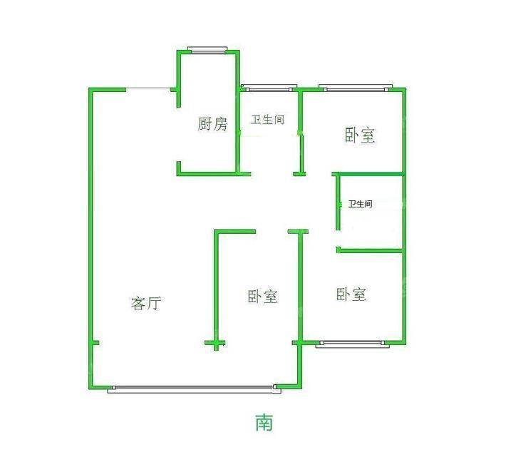 颐和君悦府3室2厅2卫107㎡