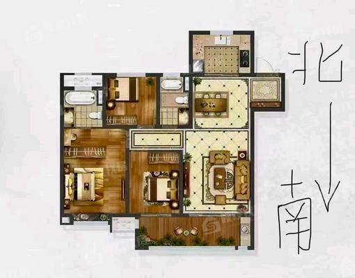 吾悦华府3室2厅2卫121㎡