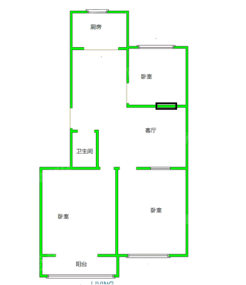 金阳小区3室1厅1卫107㎡