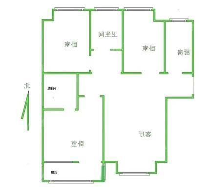荣盛香堤荣府3室2厅1卫106㎡