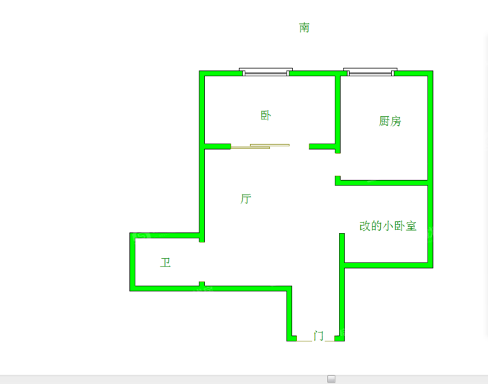 百合世嘉2室1厅1卫58㎡