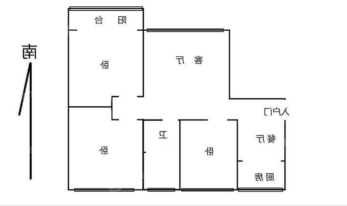 禧福荷堂C区3室2厅1卫109㎡